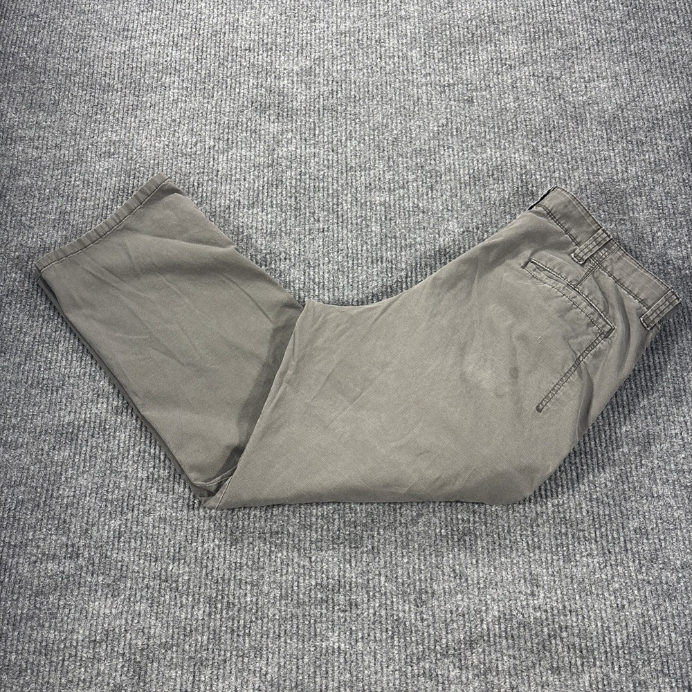 Wrangler Pant Mens 38x30 Brown Cotton Cargo Relaxed Fit Utility Workwear Ripstop
